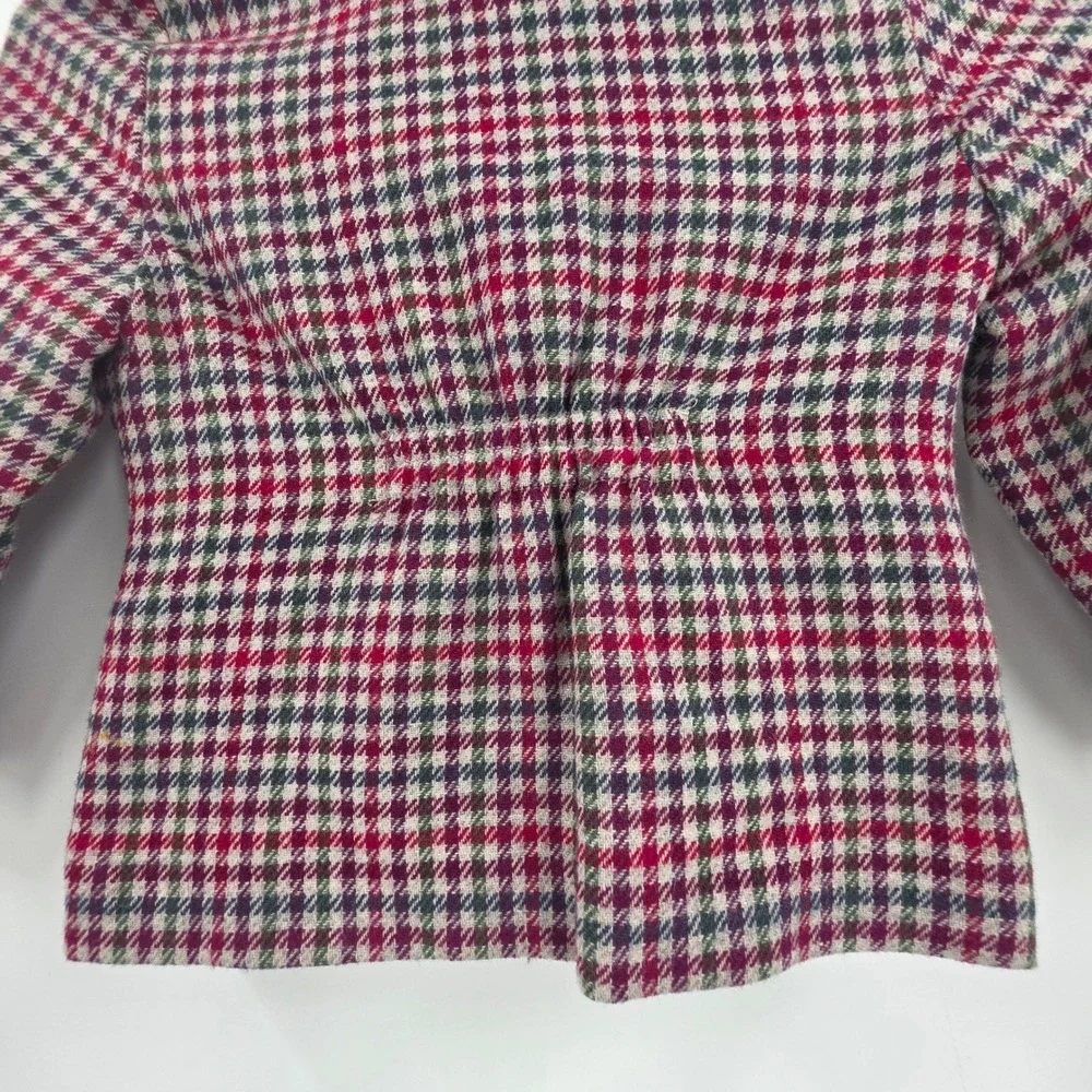 VINTAGE LAURA ASHLEY MOTHER & CHILD HOUNDSTOOTH WOOL BLAZER SIZE 4 YEARS RARE